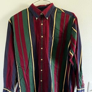 Vintage Colorful striped Oxford